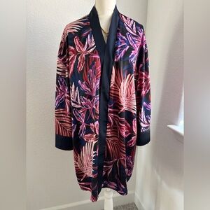 Vici Black and Pink Swirl Robe